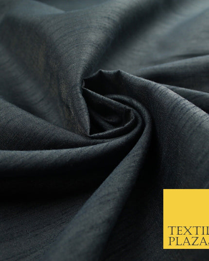 OVER 60 COLOURS Plain Dyed Faux Dupion Raw Silk Polyester Dress Fabric Material