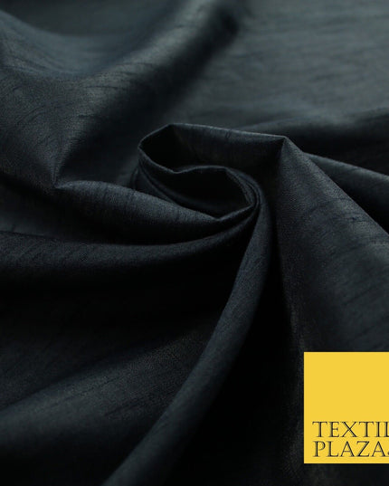 OVER 60 COLOURS Plain Dyed Faux Dupion Raw Silk Polyester Dress Fabric Material