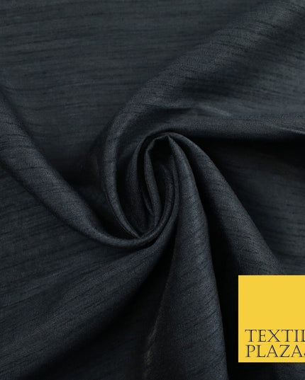 OVER 60 COLOURS Plain Dyed Faux Dupion Raw Silk Polyester Dress Fabric Material