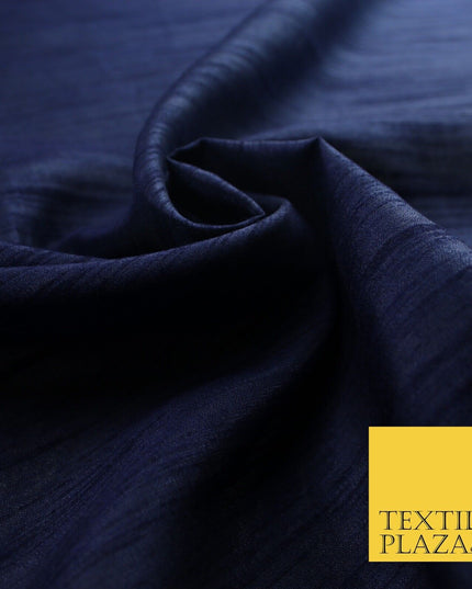 OVER 60 COLOURS Plain Dyed Faux Dupion Raw Silk Polyester Dress Fabric Material