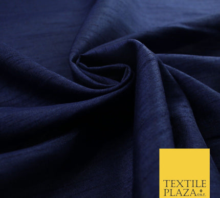 OVER 60 COLOURS Plain Dyed Faux Dupion Raw Silk Polyester Dress Fabric Material