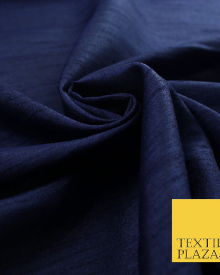 OVER 60 COLOURS Plain Dyed Faux Dupion Raw Silk Polyester Dress Fabric Material