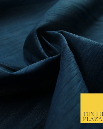 OVER 60 COLOURS Plain Dyed Faux Dupion Raw Silk Polyester Dress Fabric Material