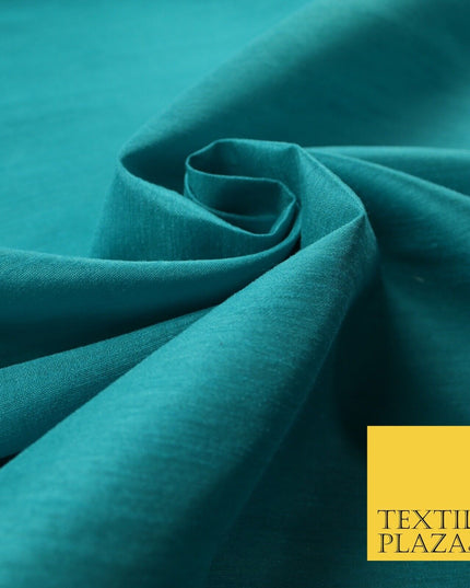 OVER 60 COLOURS Plain Dyed Faux Dupion Raw Silk Polyester Dress Fabric Material