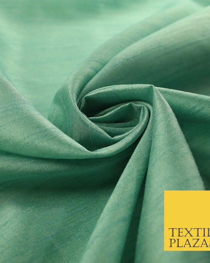 OVER 60 COLOURS Plain Dyed Faux Dupion Raw Silk Polyester Dress Fabric Material