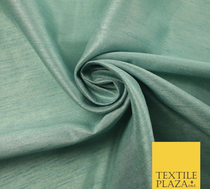 OVER 60 COLOURS Plain Dyed Faux Dupion Raw Silk Polyester Dress Fabric Material