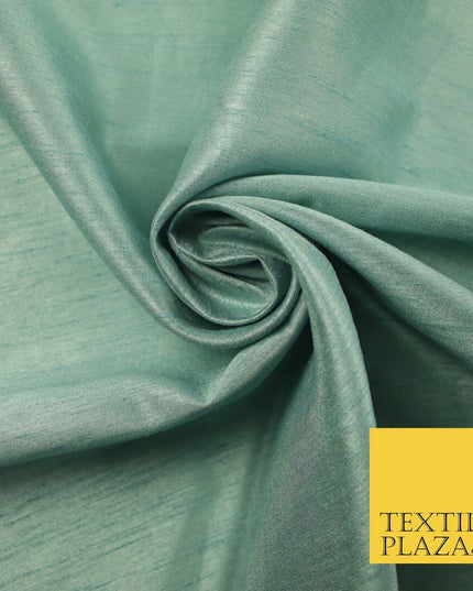 OVER 60 COLOURS Plain Dyed Faux Dupion Raw Silk Polyester Dress Fabric Material
