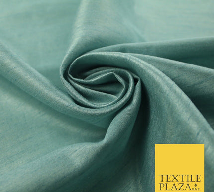 OVER 60 COLOURS Plain Dyed Faux Dupion Raw Silk Polyester Dress Fabric Material
