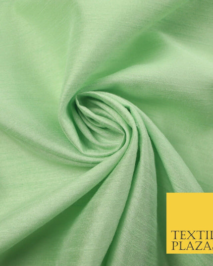 OVER 60 COLOURS Plain Dyed Faux Dupion Raw Silk Polyester Dress Fabric Material