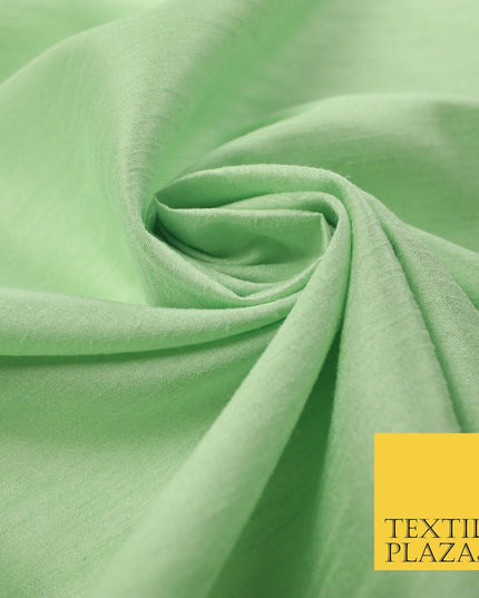 OVER 60 COLOURS Plain Dyed Faux Dupion Raw Silk Polyester Dress Fabric Material
