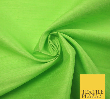 OVER 60 COLOURS Plain Dyed Faux Dupion Raw Silk Polyester Dress Fabric Material