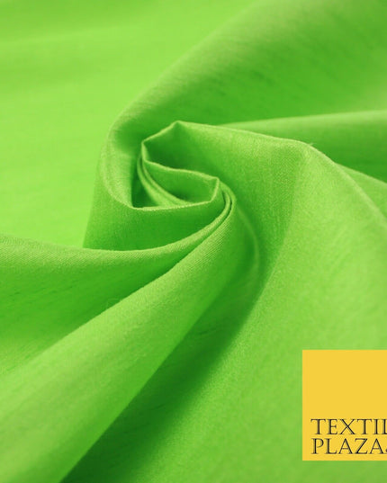 OVER 60 COLOURS Plain Dyed Faux Dupion Raw Silk Polyester Dress Fabric Material