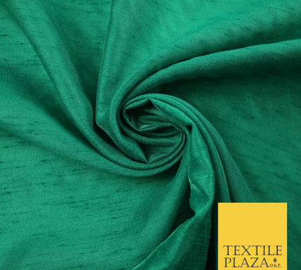 OVER 60 COLOURS Plain Dyed Faux Dupion Raw Silk Polyester Dress Fabric Material
