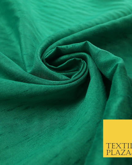 OVER 60 COLOURS Plain Dyed Faux Dupion Raw Silk Polyester Dress Fabric Material
