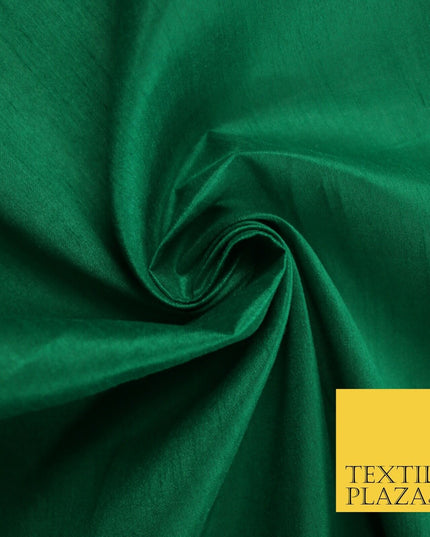 OVER 60 COLOURS Plain Dyed Faux Dupion Raw Silk Polyester Dress Fabric Material