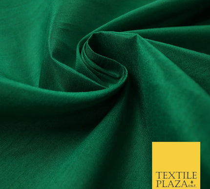 OVER 60 COLOURS Plain Dyed Faux Dupion Raw Silk Polyester Dress Fabric Material
