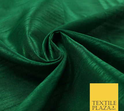 OVER 60 COLOURS Plain Dyed Faux Dupion Raw Silk Polyester Dress Fabric Material