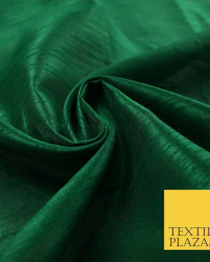 OVER 60 COLOURS Plain Dyed Faux Dupion Raw Silk Polyester Dress Fabric Material