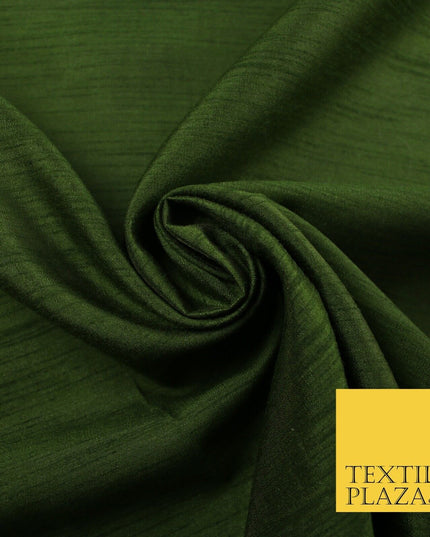 OVER 60 COLOURS Plain Dyed Faux Dupion Raw Silk Polyester Dress Fabric Material