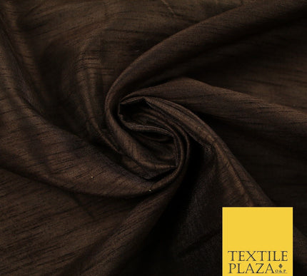 OVER 60 COLOURS Plain Dyed Faux Dupion Raw Silk Polyester Dress Fabric Material