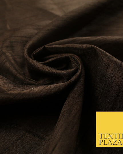 OVER 60 COLOURS Plain Dyed Faux Dupion Raw Silk Polyester Dress Fabric Material