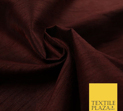 OVER 60 COLOURS Plain Dyed Faux Dupion Raw Silk Polyester Dress Fabric Material