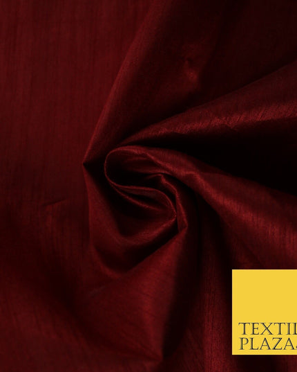 OVER 60 COLOURS Plain Dyed Faux Dupion Raw Silk Polyester Dress Fabric Material