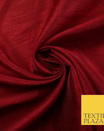 OVER 60 COLOURS Plain Dyed Faux Dupion Raw Silk Polyester Dress Fabric Material