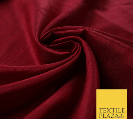 OVER 60 COLOURS Plain Dyed Faux Dupion Raw Silk Polyester Dress Fabric Material