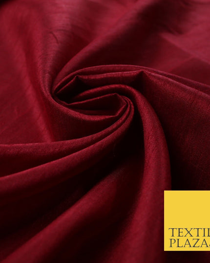 OVER 60 COLOURS Plain Dyed Faux Dupion Raw Silk Polyester Dress Fabric Material