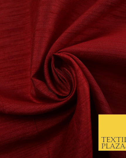 OVER 60 COLOURS Plain Dyed Faux Dupion Raw Silk Polyester Dress Fabric Material