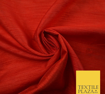 OVER 60 COLOURS Plain Dyed Faux Dupion Raw Silk Polyester Dress Fabric Material