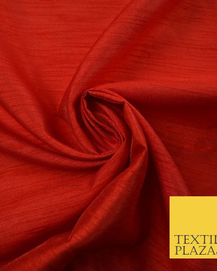 OVER 60 COLOURS Plain Dyed Faux Dupion Raw Silk Polyester Dress Fabric Material