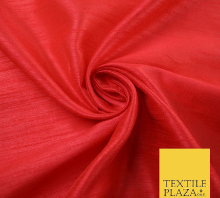 OVER 60 COLOURS Plain Dyed Faux Dupion Raw Silk Polyester Dress Fabric Material