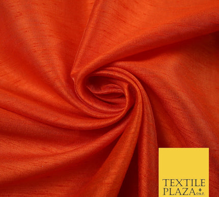 OVER 60 COLOURS Plain Dyed Faux Dupion Raw Silk Polyester Dress Fabric Material