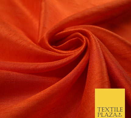OVER 60 COLOURS Plain Dyed Faux Dupion Raw Silk Polyester Dress Fabric Material