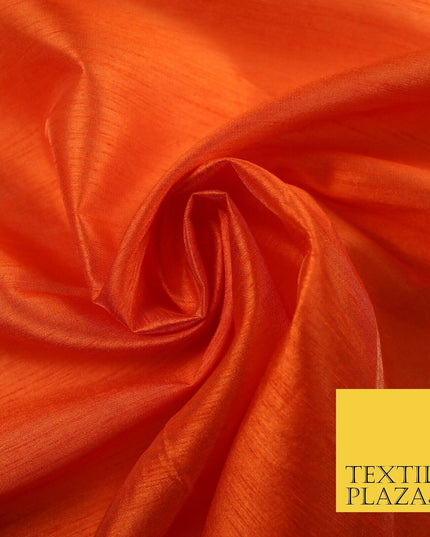 OVER 60 COLOURS Plain Dyed Faux Dupion Raw Silk Polyester Dress Fabric Material