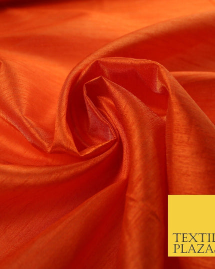 OVER 60 COLOURS Plain Dyed Faux Dupion Raw Silk Polyester Dress Fabric Material