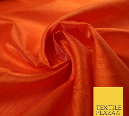 OVER 60 COLOURS Plain Dyed Faux Dupion Raw Silk Polyester Dress Fabric Material