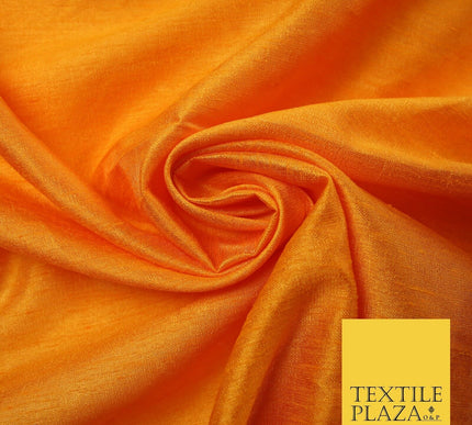 OVER 60 COLOURS Plain Dyed Faux Dupion Raw Silk Polyester Dress Fabric Material