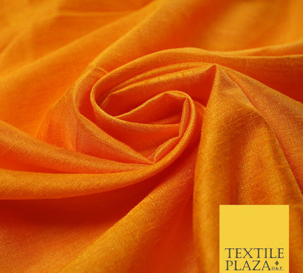 OVER 60 COLOURS Plain Dyed Faux Dupion Raw Silk Polyester Dress Fabric Material