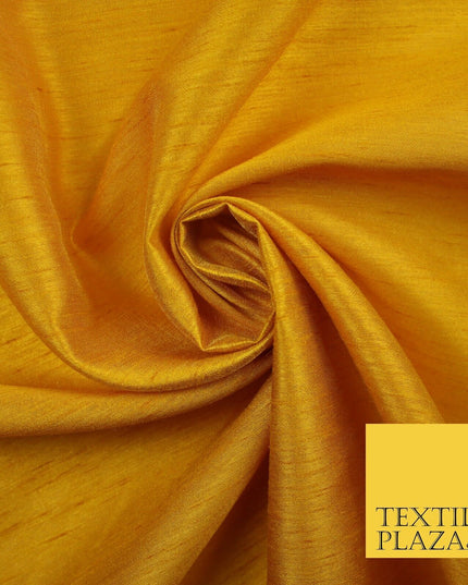OVER 60 COLOURS Plain Dyed Faux Dupion Raw Silk Polyester Dress Fabric Material