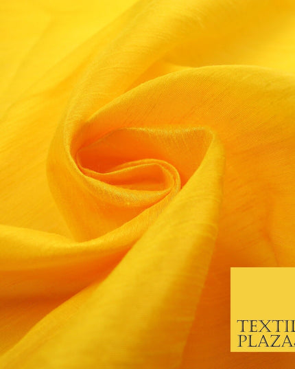 OVER 60 COLOURS Plain Dyed Faux Dupion Raw Silk Polyester Dress Fabric Material