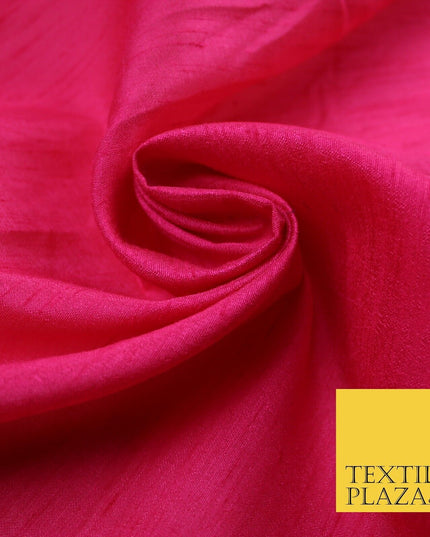 OVER 60 COLOURS Plain Dyed Faux Dupion Raw Silk Polyester Dress Fabric Material