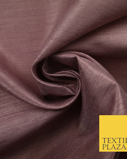 OVER 60 COLOURS Plain Dyed Faux Dupion Raw Silk Polyester Dress Fabric Material