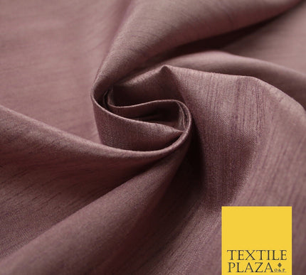 OVER 60 COLOURS Plain Dyed Faux Dupion Raw Silk Polyester Dress Fabric Material