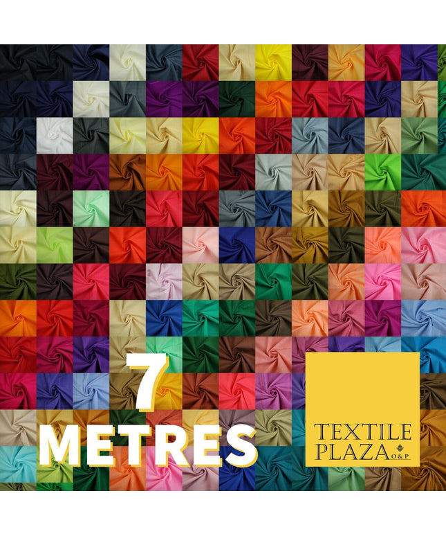 7 METRES - 150 COLOURS - Full Voile 100% COTTON RUBIA Fabric Turban Pagh Patka