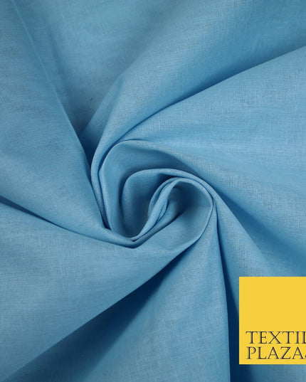 5 METRES - 150 COLOURS - Full Voile 100% COTTON RUBIA Fabric Turban Pagh Patka