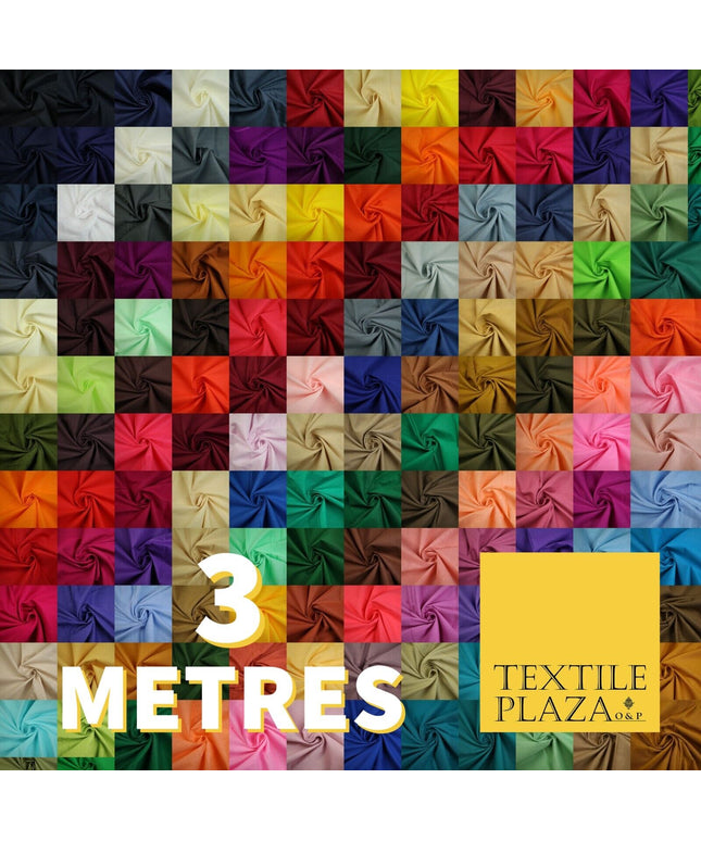 3 METRES - 150 COLOURS - Full Voile 100% COTTON RUBIA Fabric Turban Pagh Patka