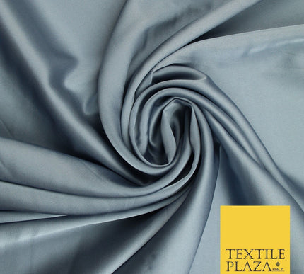 100 COLOURS - Fine Silky Smooth Liquid Sateen Satin Dress Fabric Drape Lining